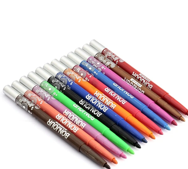 Bonjour Eye Pencil - green,blue,white,pink