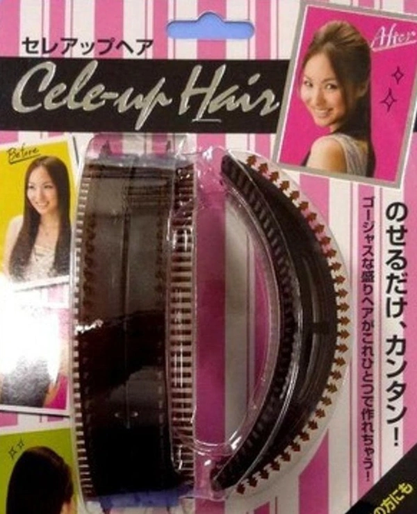 HAIR PUFF SET - black, small & big
