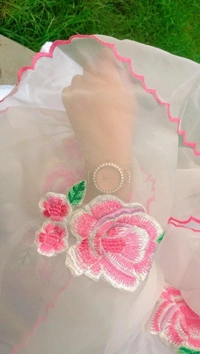 EMBROIDERED SUIT - white, Unstitched