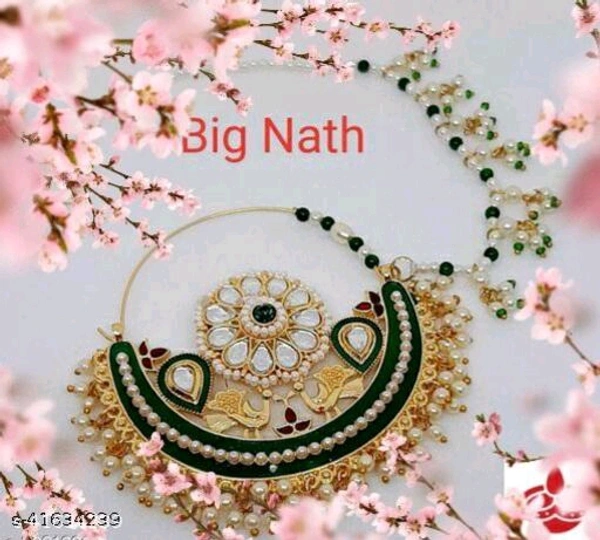 Nath  - Sizzling Charming NosepinsBase Metal: AlloyPlating: Gold PlatedStone Type: Artificial Stones & Beads, free 