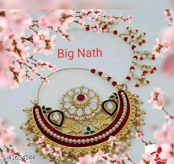 Nath  - Sizzling Charming NosepinsBase Metal: AlloyPlating: Gold PlatedStone Type: Artificial Stones & Beads, free 