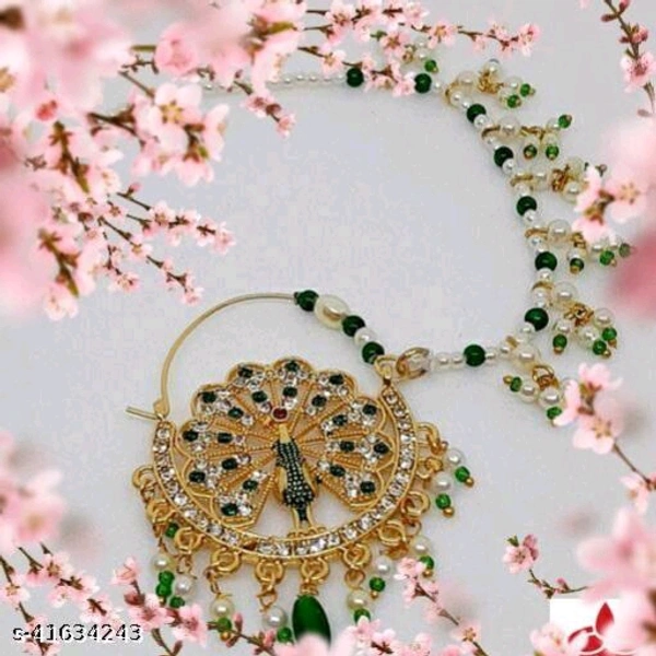 Nath  - Sizzling Charming NosepinsBase Metal: AlloyPlating: Gold PlatedStone Type: Artificial Stones & Beads, free 
