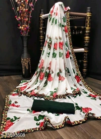 Woman Saree - Catalog Name:*Aagyeyi Attractive Sarees*Saree Fabric: GeorgetteBlouse: Running BlouseBlouse Fabric: , ,5.5