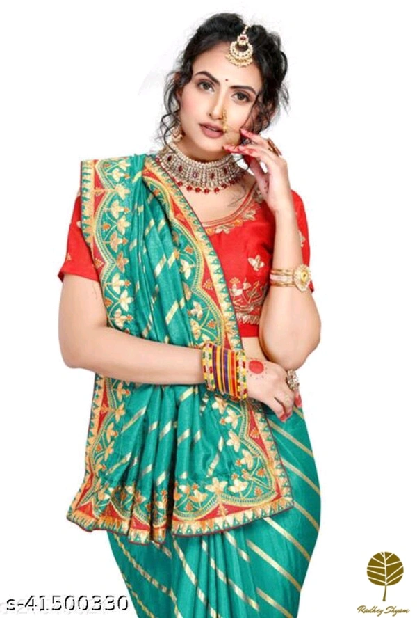 Woman Saree - Adrika Fabulous SareesSaree Fabric: Dola SilkBlouse: Separate Blouse PieceBlouse Fabric: Banarasi Si, 5.5