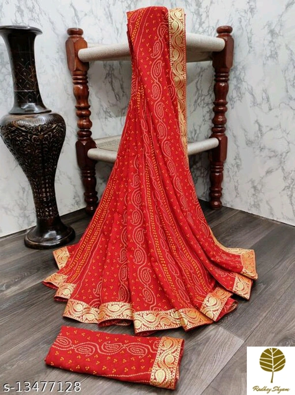 Banita Fashionable Saree - Checkout this latest SareesProduct Name: *New Georgette Saree With Hevay Stitched Blouse*Saree Fabri, 5.5