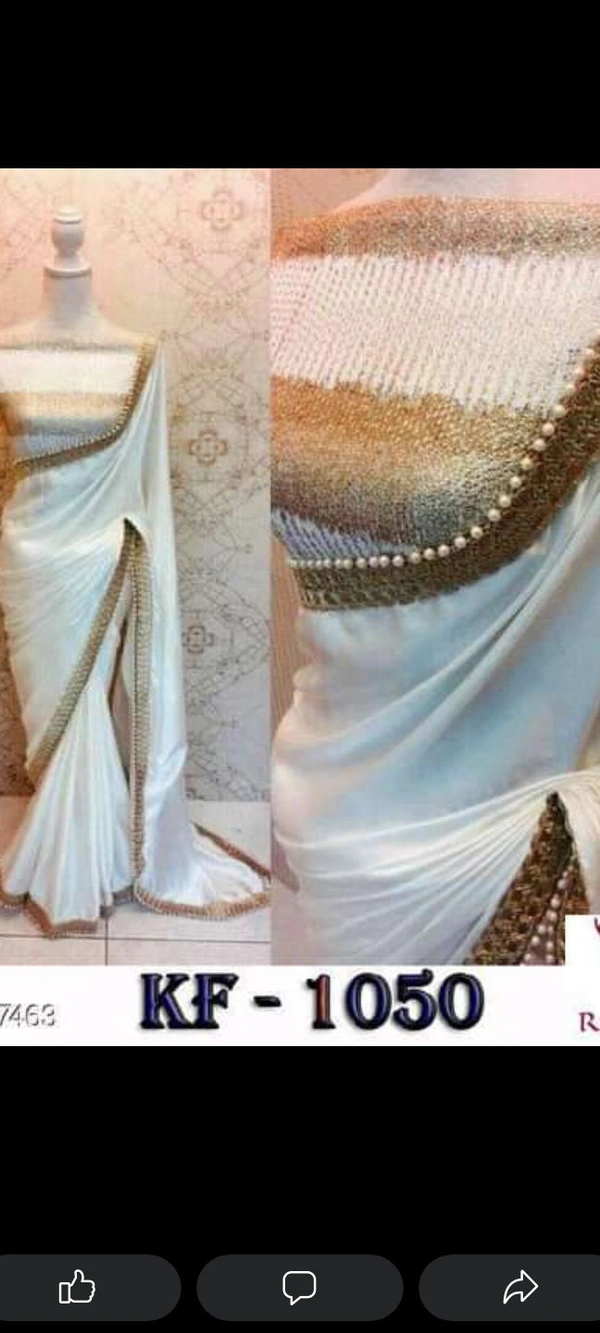 Banita Fashionable Saree - WHITE SAREE WITH FANCY BORDERSaree Fabric: GeorgetteBlouse: Separate Blouse PieceBlouse Fabric: Silk