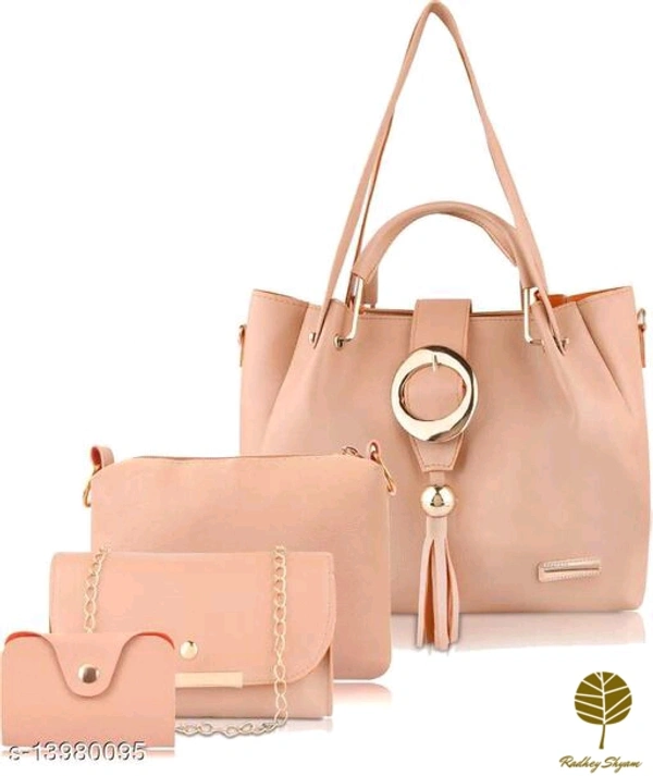 Beg - Women PU Leather Hand Bag & Sling bags (Combo of 3) Material: Faux Leather/Leatherette No. of Compar