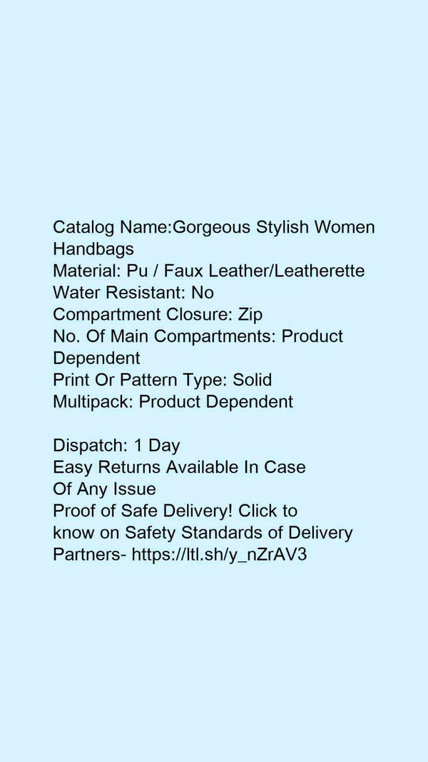 Beg - Women PU Leather Hand Bag & Sling bags (Combo of 3) Material: Faux Leather/Leatherette No. of Compar