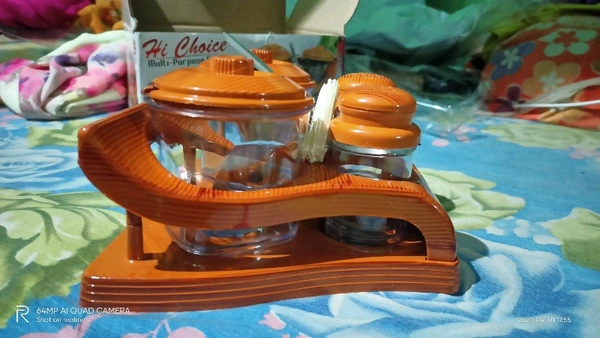 Spice Box - spice containers plastic Material: PlasticDescription: It Has Set of 2 Pieces Of Suger Pot & 2 Piece, 2 piece