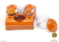 Spice Box - spice containers plastic Material: PlasticDescription: It Has Set of 2 Pieces Of Suger Pot & 2 Piece, 2 piece
