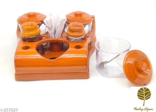 Spice Box - spice containers plastic Material: PlasticDescription: It Has Set of 2 Pieces Of Suger Pot & 2 Piece, 2 piece