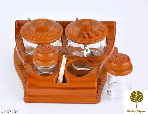 Spice Box - spice containers plastic Material: PlasticDescription: It Has Set of 2 Pieces Of Suger Pot & 2 Piece, 2 piece