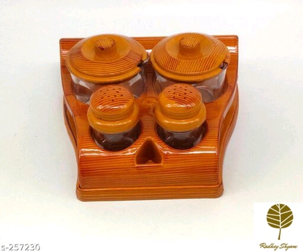 Spice Box - spice containers plastic Material: PlasticDescription: It Has Set of 2 Pieces Of Suger Pot & 2 Piece, 2 piece