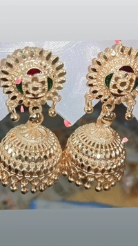 Jhamki - One Gram Gold JhumkaName: One Gram Gold JhumkaBase Metal: BrassPlating: 1Gram GoldSizing: Non-Adjust, One Gram Gold JhumkaName: One Gram Gold JhumkaBase Metal: BrassPlating: 1Gram GoldSizing: Non-Adjust