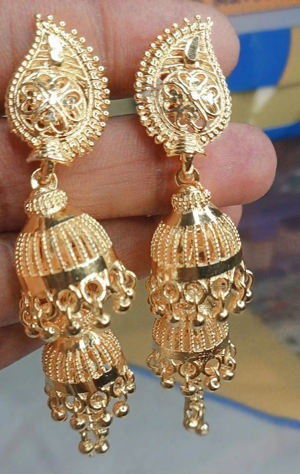 Buy One Gram Gold Small Bali Jhumka Earrings Gold Design for Girls