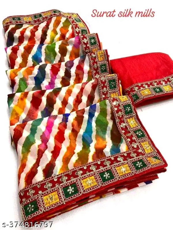 high  Catalog Name:*Aagyeyi Alluring Sizes:  - malti, Size: 5.5 m Blouse  Size: 0.8 m