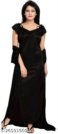 Catalog Name:*Aradhya Attractive Women Nightdresses*Fabric: SatinSleeve Length: Short SleevesPattern:  - S M