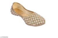 Women's Jutti Flat - Golden  - golden, 4