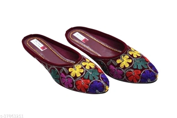 Phulkari Pattern - maroon, 5