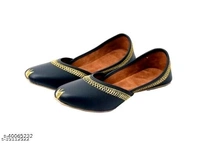 Classic Punjabi Jutti - Black  - 6