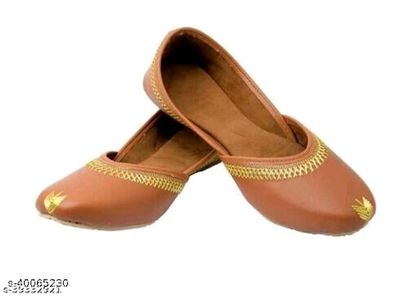 Classic Punjabi Jutti - Brown - 8