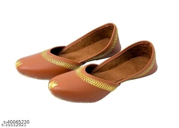 Classic Punjabi Jutti - Brown - 8