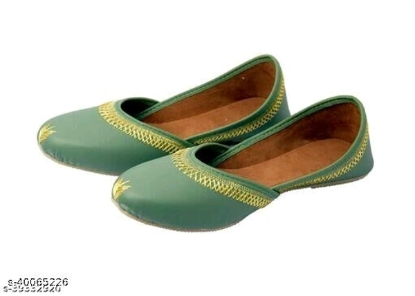Classic Punjabi Jutti - Green - 6