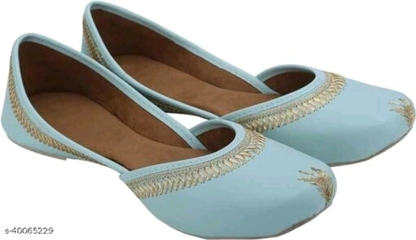Classic Punjabi Jutti - Teal -  