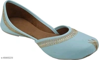 Classic Punjabi Jutti - Teal - 5