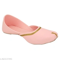 Classic Punjabi Jutti - Peach - 7