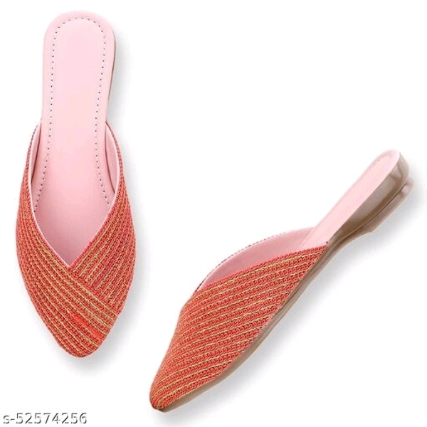 Elegant Women Mules - Orange  -  