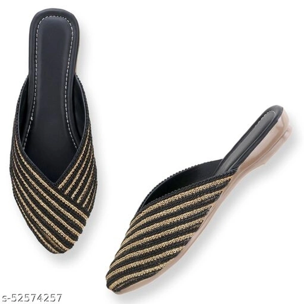 Elegant Women Mules - Black - 8