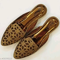 Party Ready Mules - Dark Golden -  