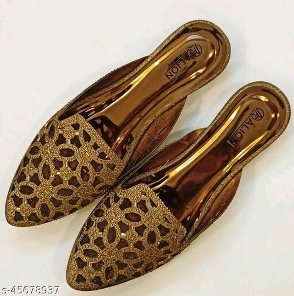 Party Ready Mules - Dark Golden -  