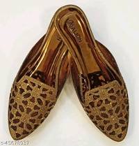 Party Ready Mules - Dark Golden -  