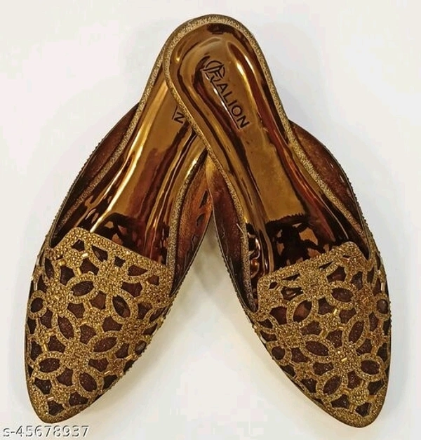 Party Ready Mules - Dark Golden -  