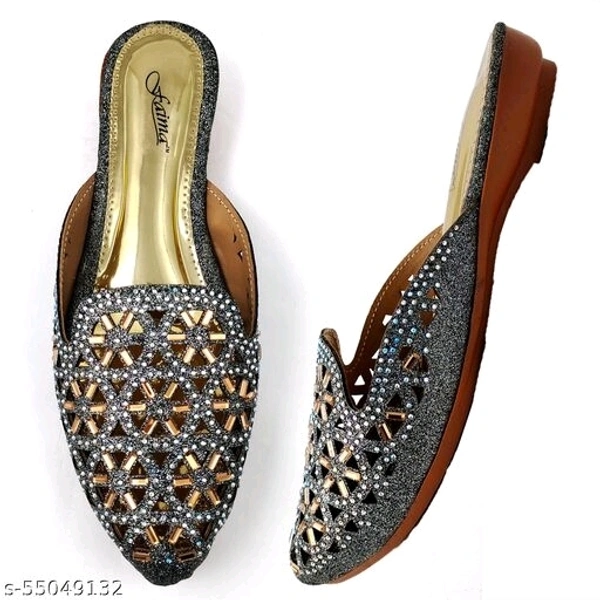 Party Ready Mules - Grey - 6