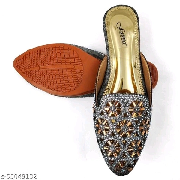 Party Ready Mules - Grey - 7