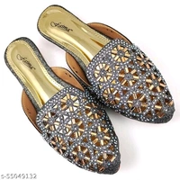 Party Ready Mules - Grey - 7