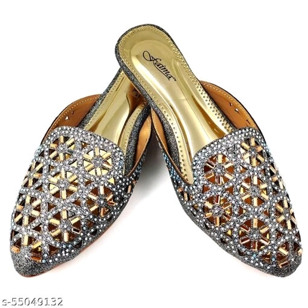 Party Ready Mules - Grey - 7