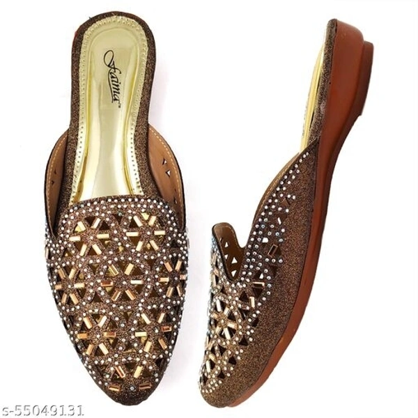 Party Ready Mules - Gold  - 7