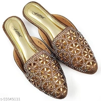 Party Ready Mules - Gold  - 7