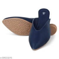 Elegant Formal Mules - Royal Blue - 8
