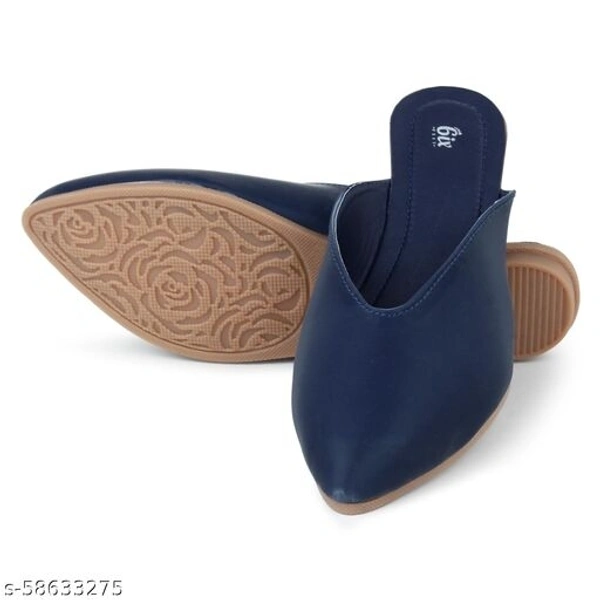 Elegant Formal Mules - Royal Blue - 8