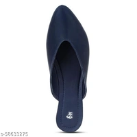 Elegant Formal Mules - Royal Blue - 8
