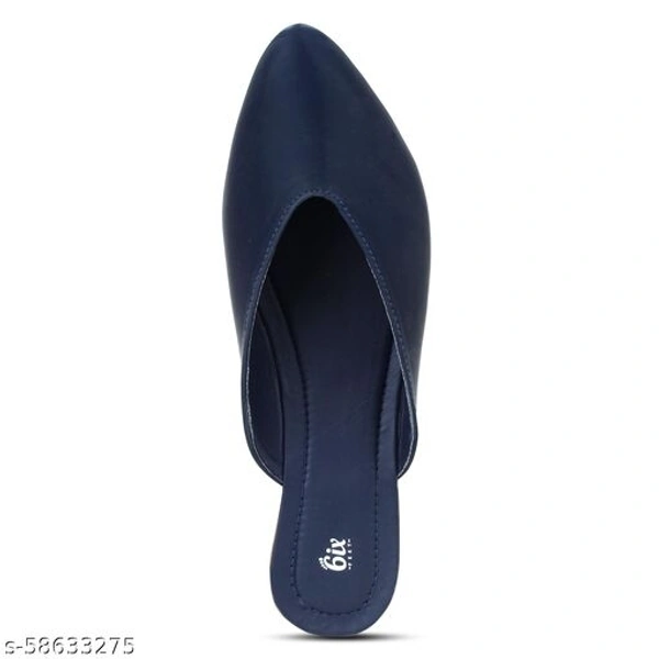 Elegant Formal Mules - Royal Blue - 8