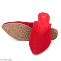 Elegant Formal Mules - Red - 7