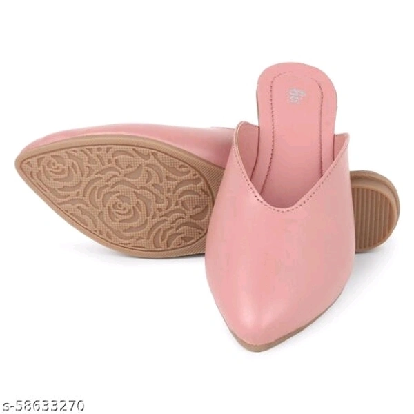 Elegant Formal Mules - Pink - 5