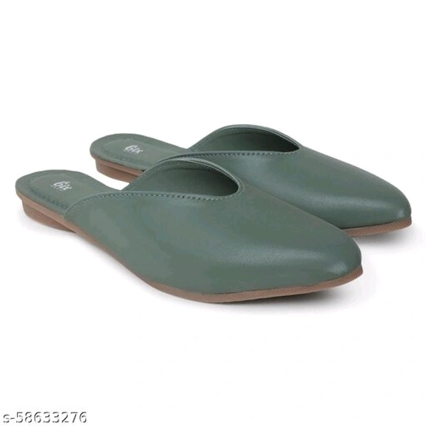 Elegant Formal Mules - Teal -  