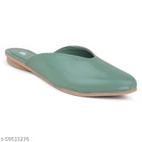 Elegant Formal Mules - Teal -  